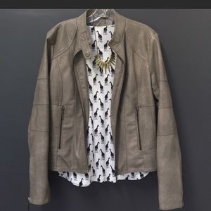 Max Jeans Leather Jacket